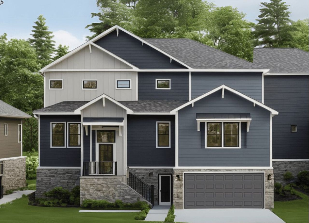 Representative exterior photo of a completed home built from the Breckenridge by Saratoga Homes in Townsen Landing, Humble, TX (Image 2). Representative exterior photo of a completed home built from the Breckenridge by Saratoga Homes in Townsen Landing, Humble, TX (Image 2).