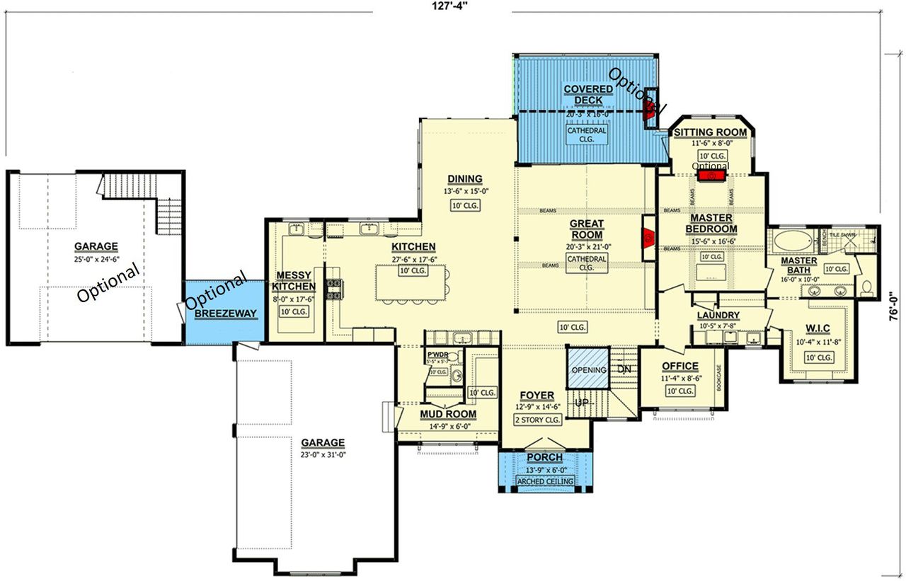 2D floor plan layout for the The Chestnut by Remington Custom Homes in Rancho Ladera, Aledo, TX (Image 2). 2D floor plan layout for the The Chestnut by Remington Custom Homes in Rancho Ladera, Aledo, TX (Image 2).