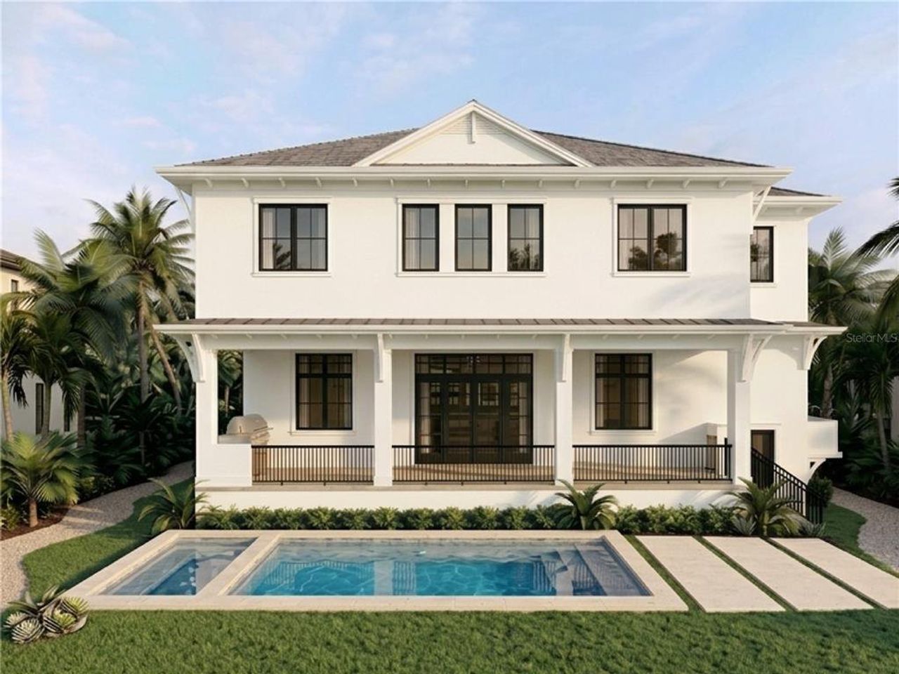 Front exterior of a new home in , Tampa, FL, highlighting curb appeal (Image 2). Front exterior of a new home in , Tampa, FL, highlighting curb appeal (Image 2).