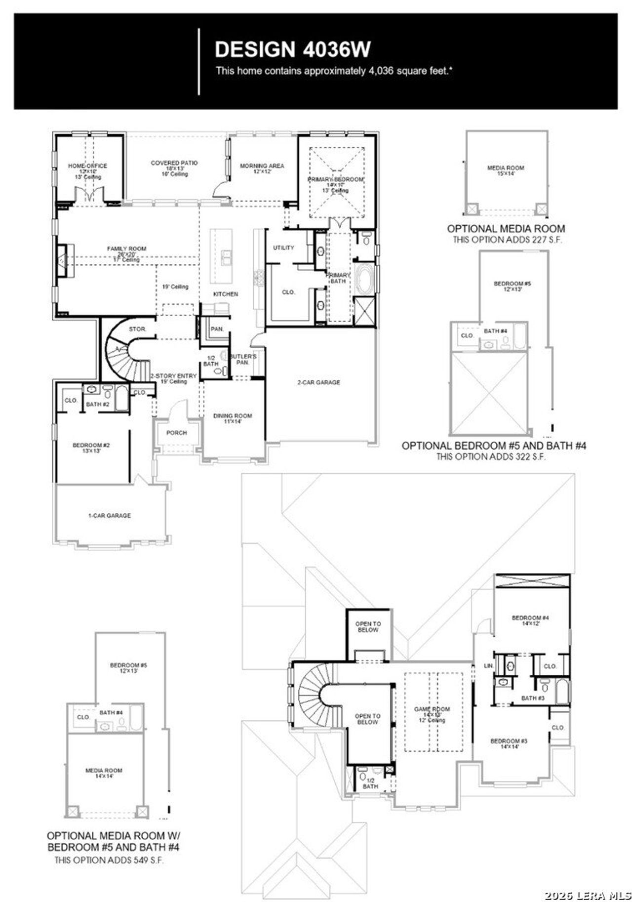 2D floor plan layout of this home in Megan's Landing, Castroville, TX (Image 2).