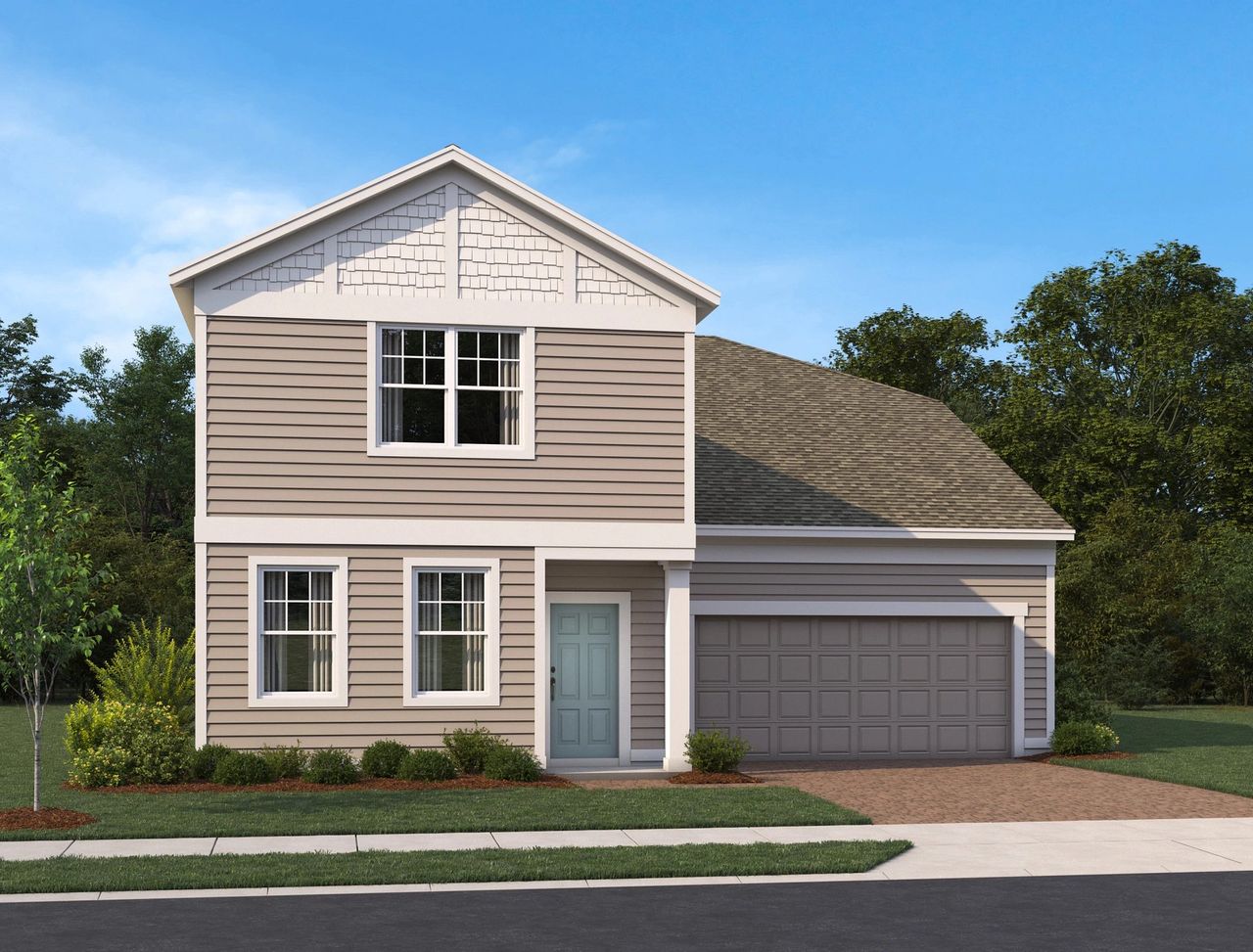 Representative exterior photo of a completed home built from the Tuttle II by Ashton Woods in Ardisia Park Traditional, New Smyrna Beach, FL (Image 2).