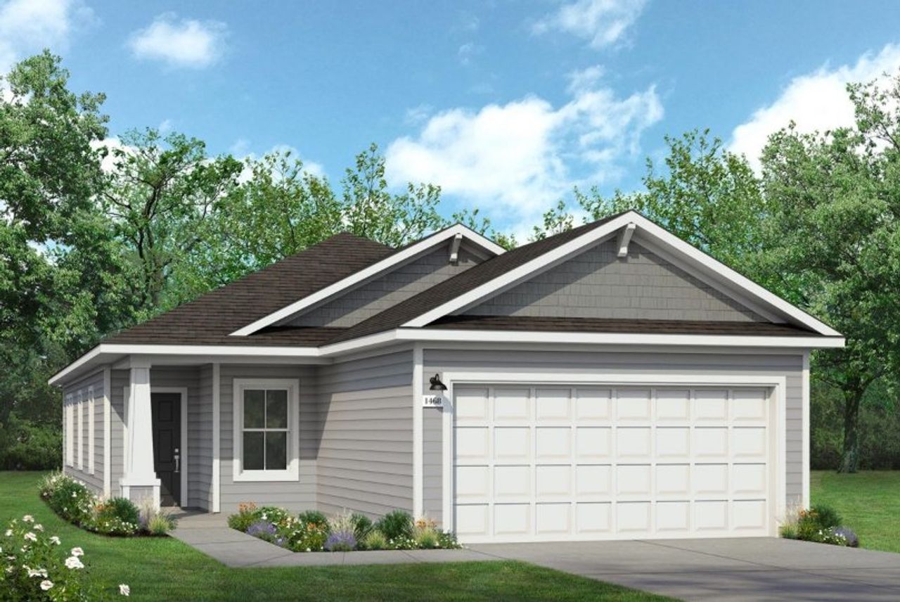 Image 2 representing the 1468 by Brohn Homes in Cloverleaf, Austin, TX. Image 2 representing the 1468 by Brohn Homes in Cloverleaf, Austin, TX.