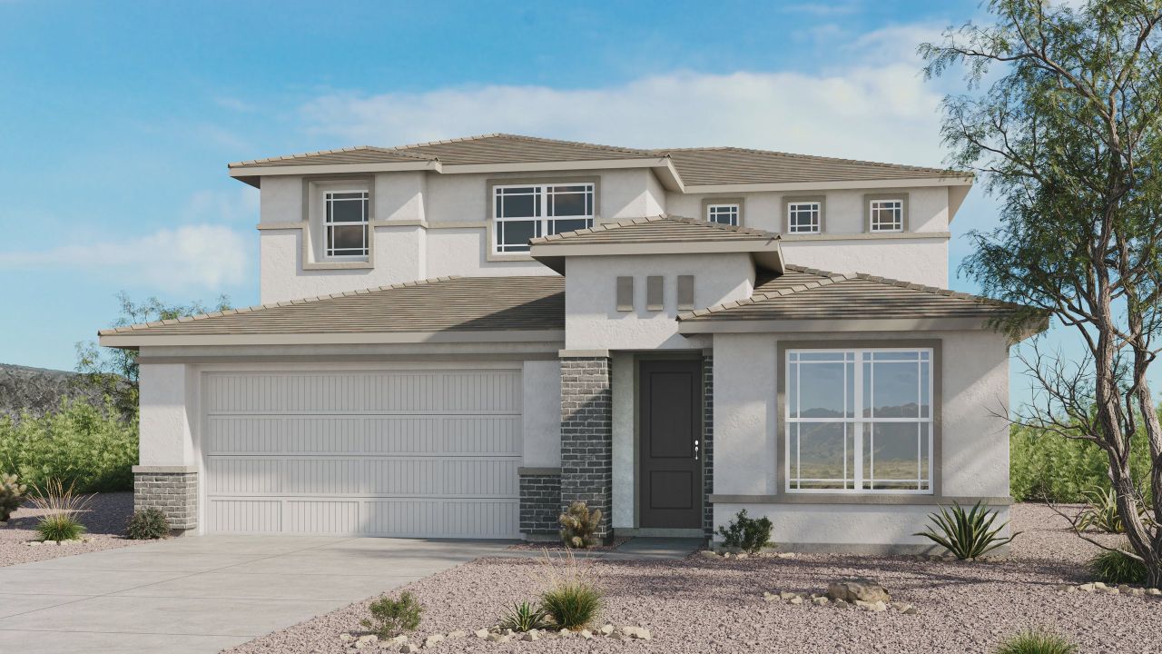 Representative exterior photo of a completed home built from the Victory by Taylor Morrison in Saddleback, Peoria, AZ (Image 2).