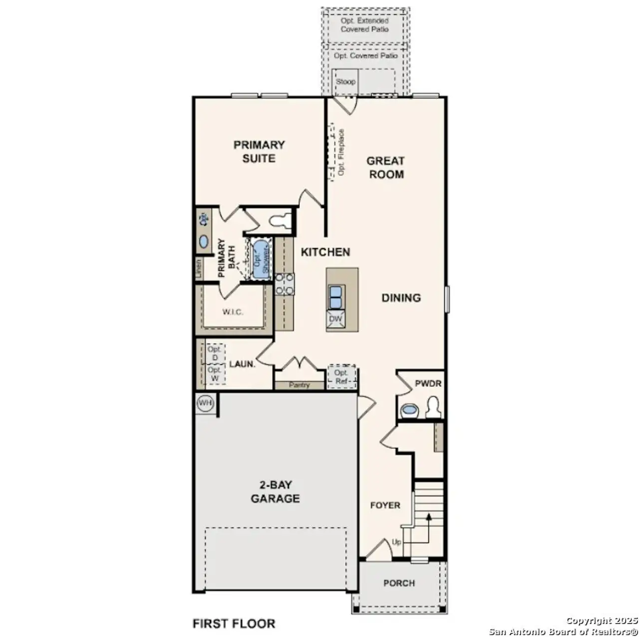 2D floor plan layout of this home in Senna, Leon Valley, TX (Image 2).