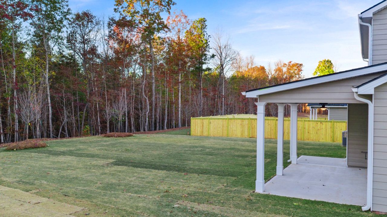 Representative exterior details of a home built from the Edison by D.R. Horton in Heritage Pointe, Senoia (Image 2).