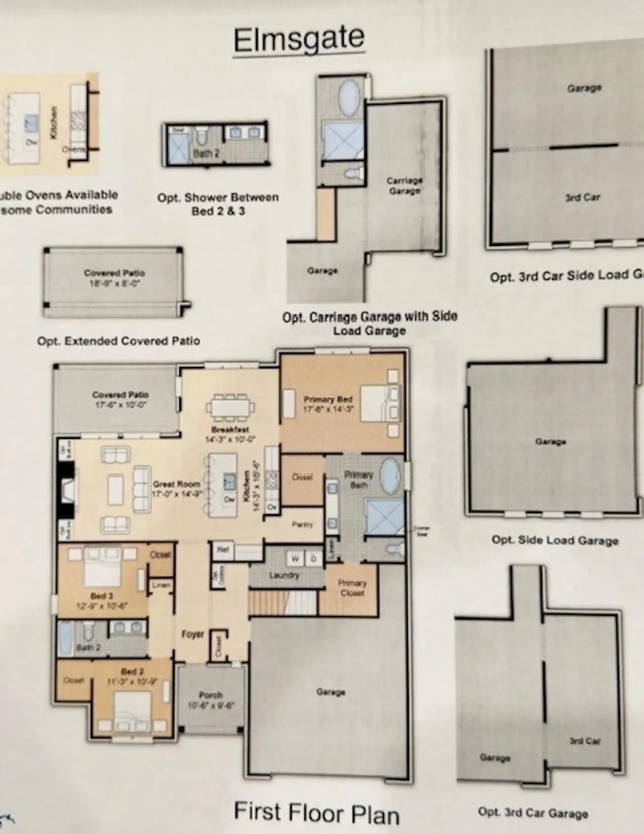 2D floor plan layout of this home in White Oak, Arlington, TN (Image 2). 2D floor plan layout of this home in White Oak, Arlington, TN (Image 2).
