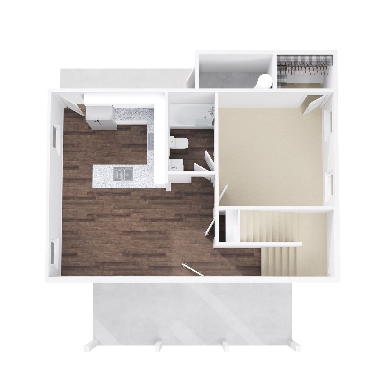 2D floor plan layout for the Tyler by Foundation Home Builders LLC in Ambergate II, Rocky Mount, NC (Image 2).