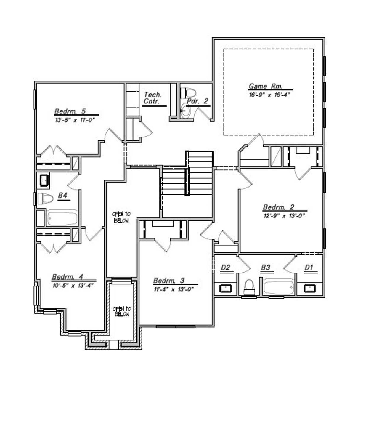 2D floor plan layout for the 3686 by Colina Homes in River Ranch, Dayton, TX (Image 2). 2D floor plan layout for the 3686 by Colina Homes in River Ranch, Dayton, TX (Image 2).
