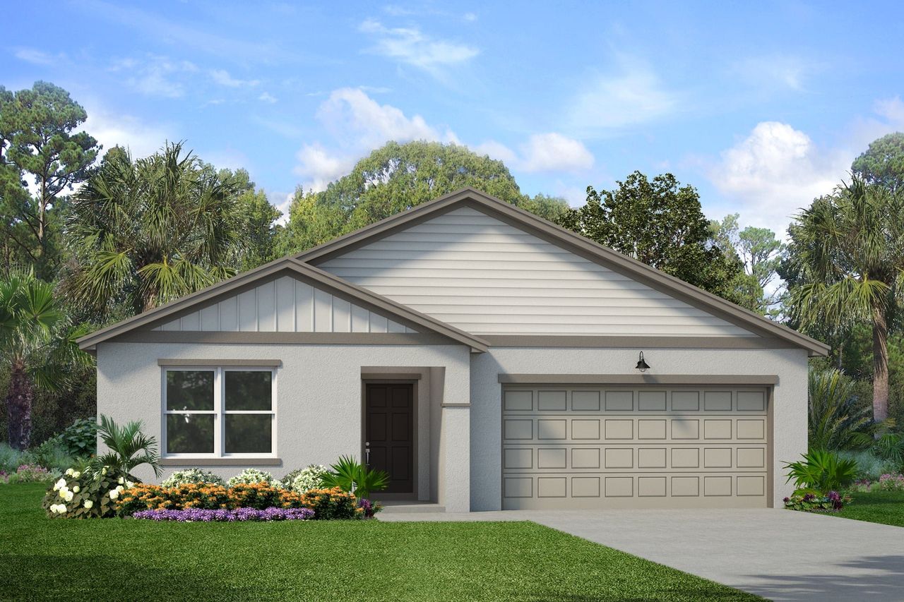 Representative exterior photo of a completed home built from the Sky by Park Square Residential in Leela Reserve, Tavares, FL (Image 2). Representative exterior photo of a completed home built from the Sky by Park Square Residential in Leela Reserve, Tavares, FL (Image 2).