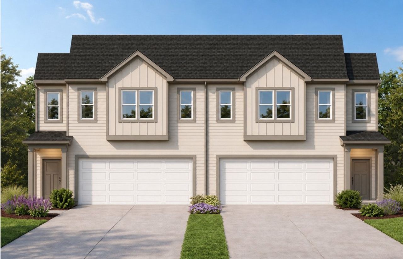 Representative exterior photo of a completed home built from the TH Morningside by National HomeCorp in Charlotte New Homes, Charlotte, NC (Image 2).