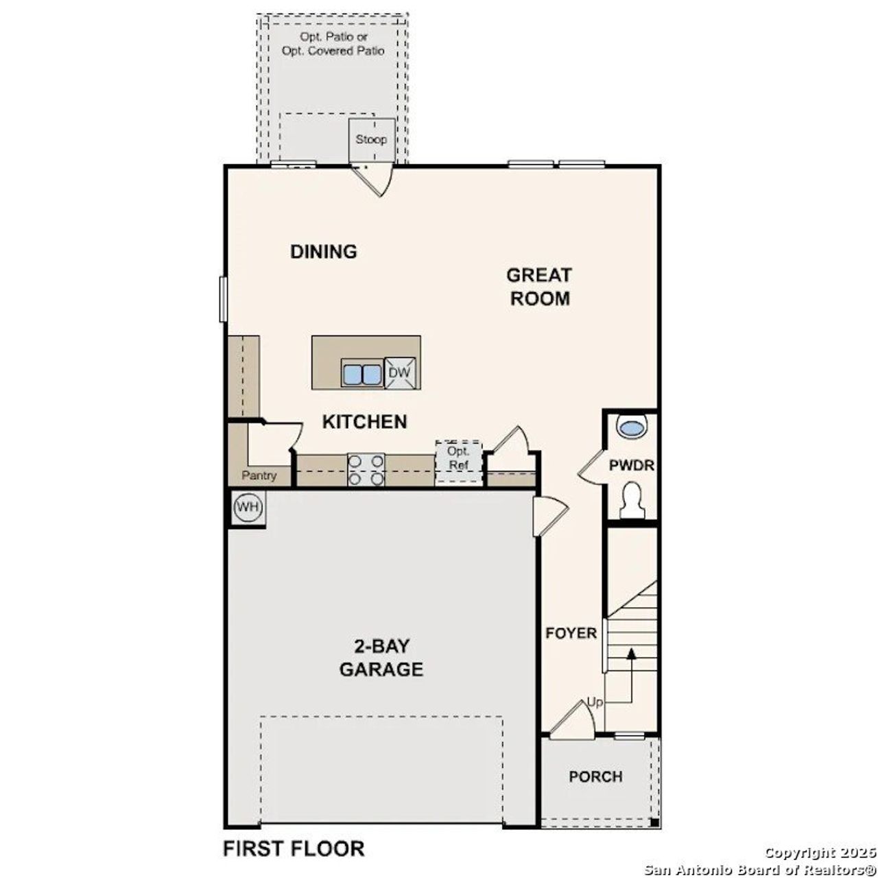 2D floor plan layout of this home in Senna, Leon Valley, TX (Image 2).