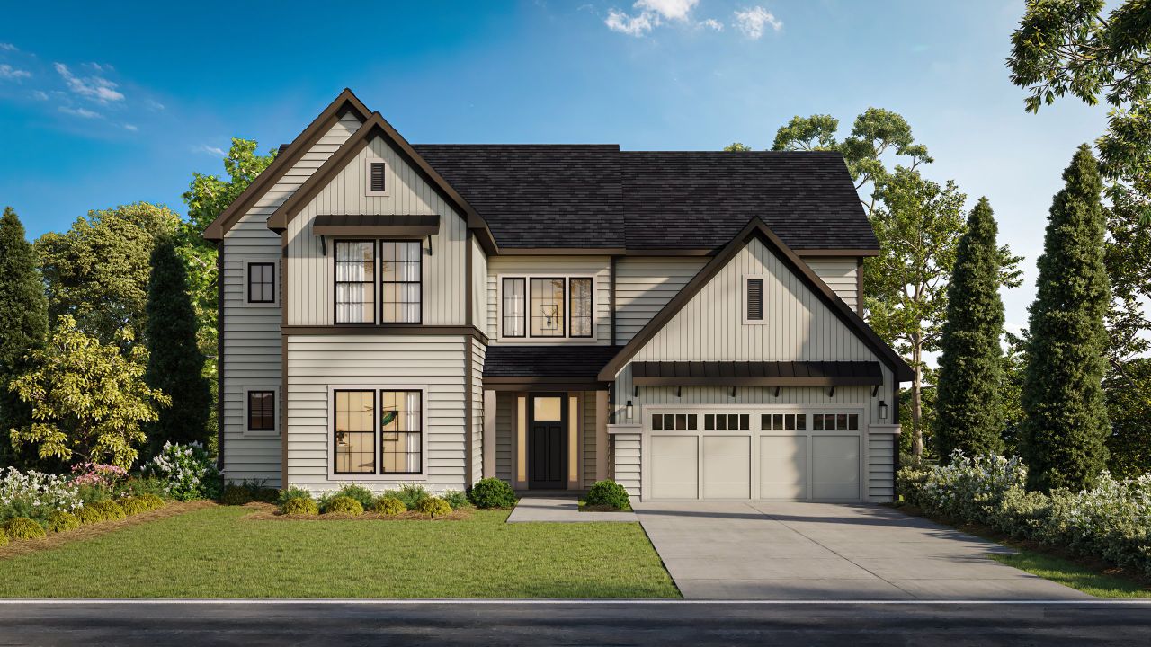 Representative exterior photo of a completed home built from the Churchhill by Acrew Homes in Farmstead, Winterville, NC (Image 2).