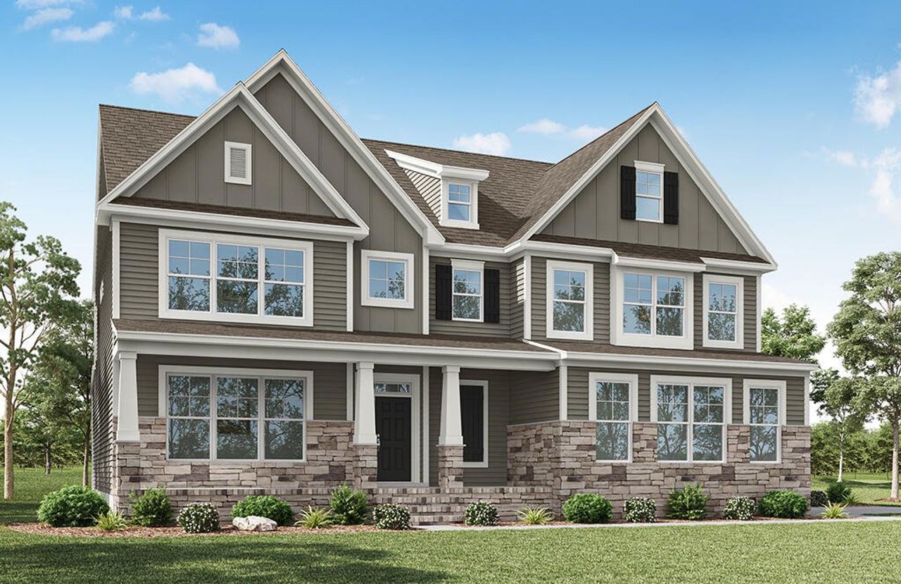 Representative exterior photo of a completed home built from the Waverly by Eastwood Homes in Peyton's Creek, Statesville, NC (Image 2).
