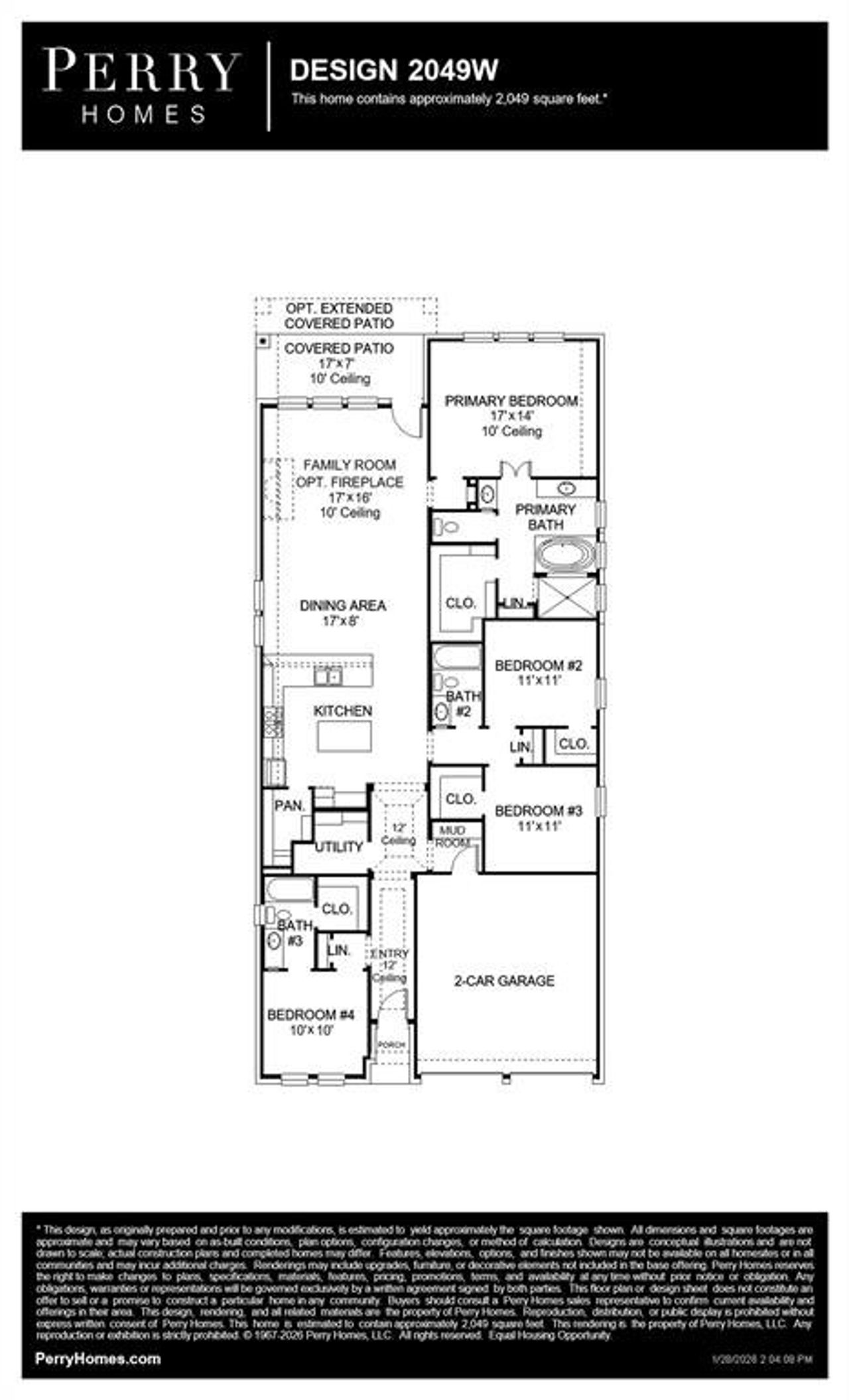 2D floor plan layout of this home in Meraki, Forney, TX (Image 2).