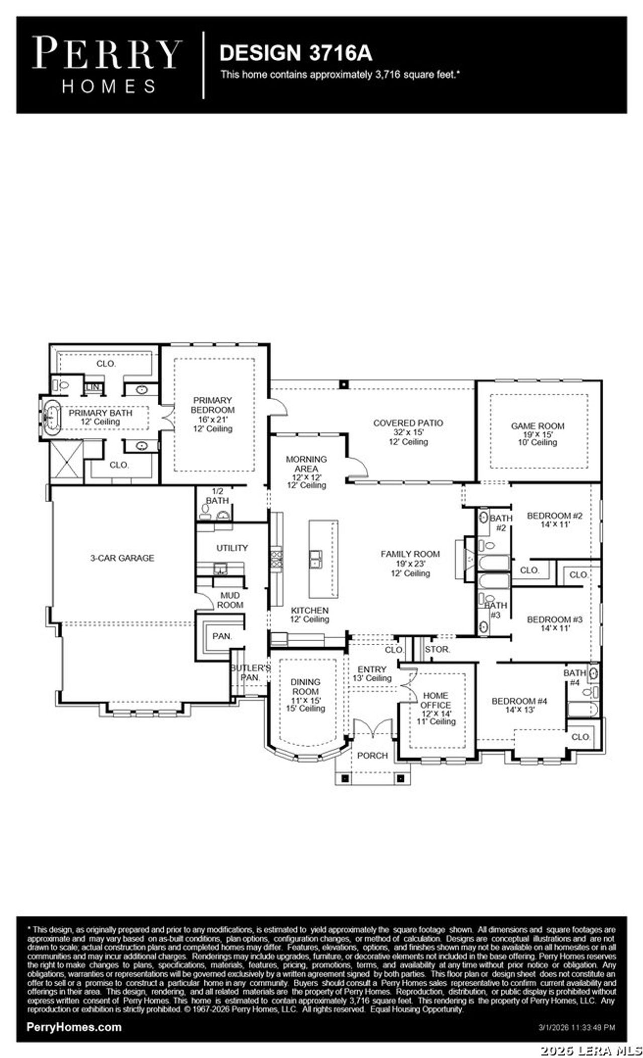 2D floor plan layout of this home in , New Braunfels, TX (Image 2).