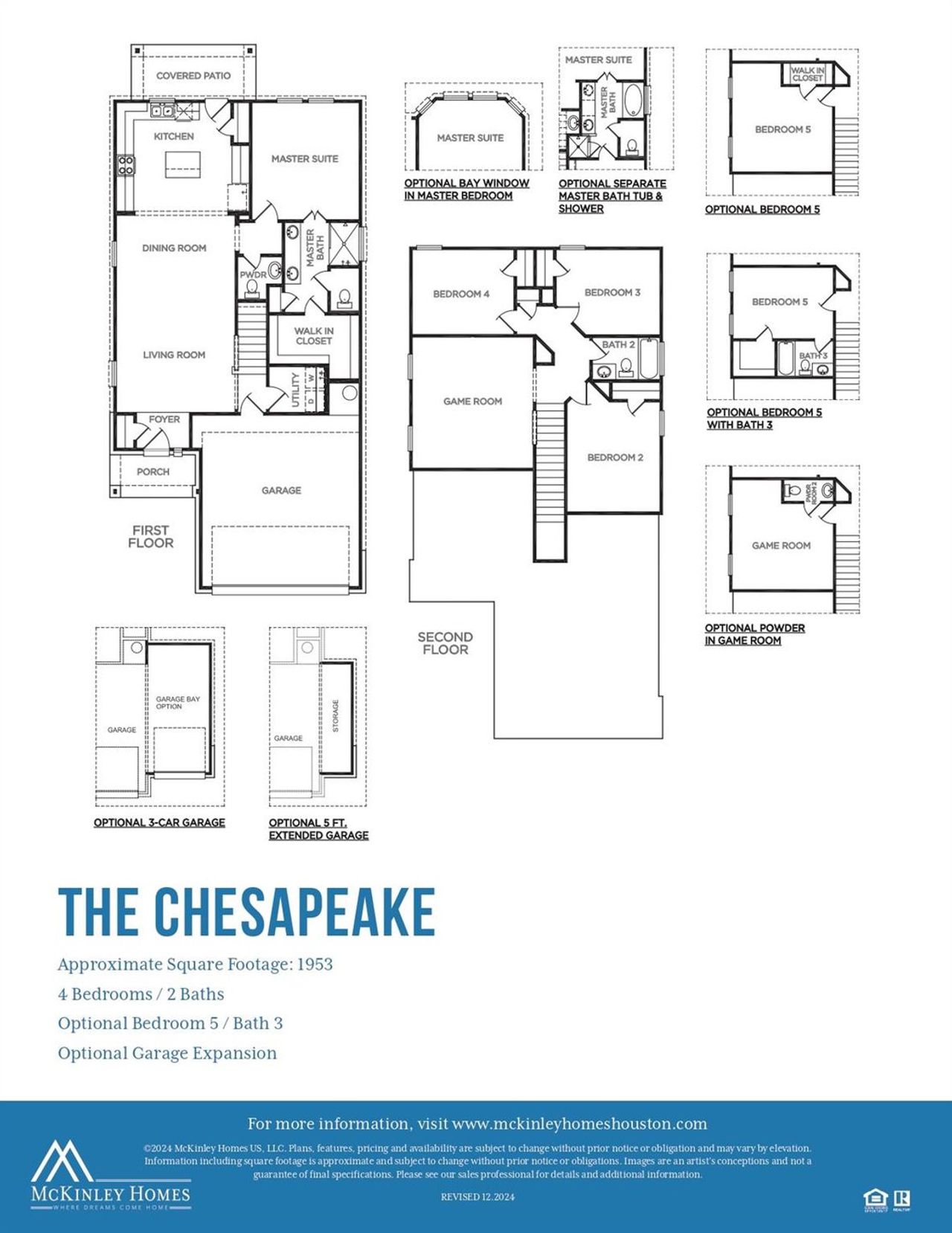 2D floor plan layout of this home in Anderson Lake, Houston, TX (Image 2).