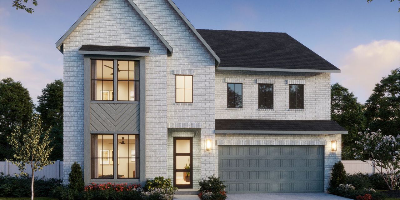 Representative exterior photo of a completed home built from the Tristan by Normandy Homes in Estates at Stacy Crossing, McKinney, TX (Image 2).