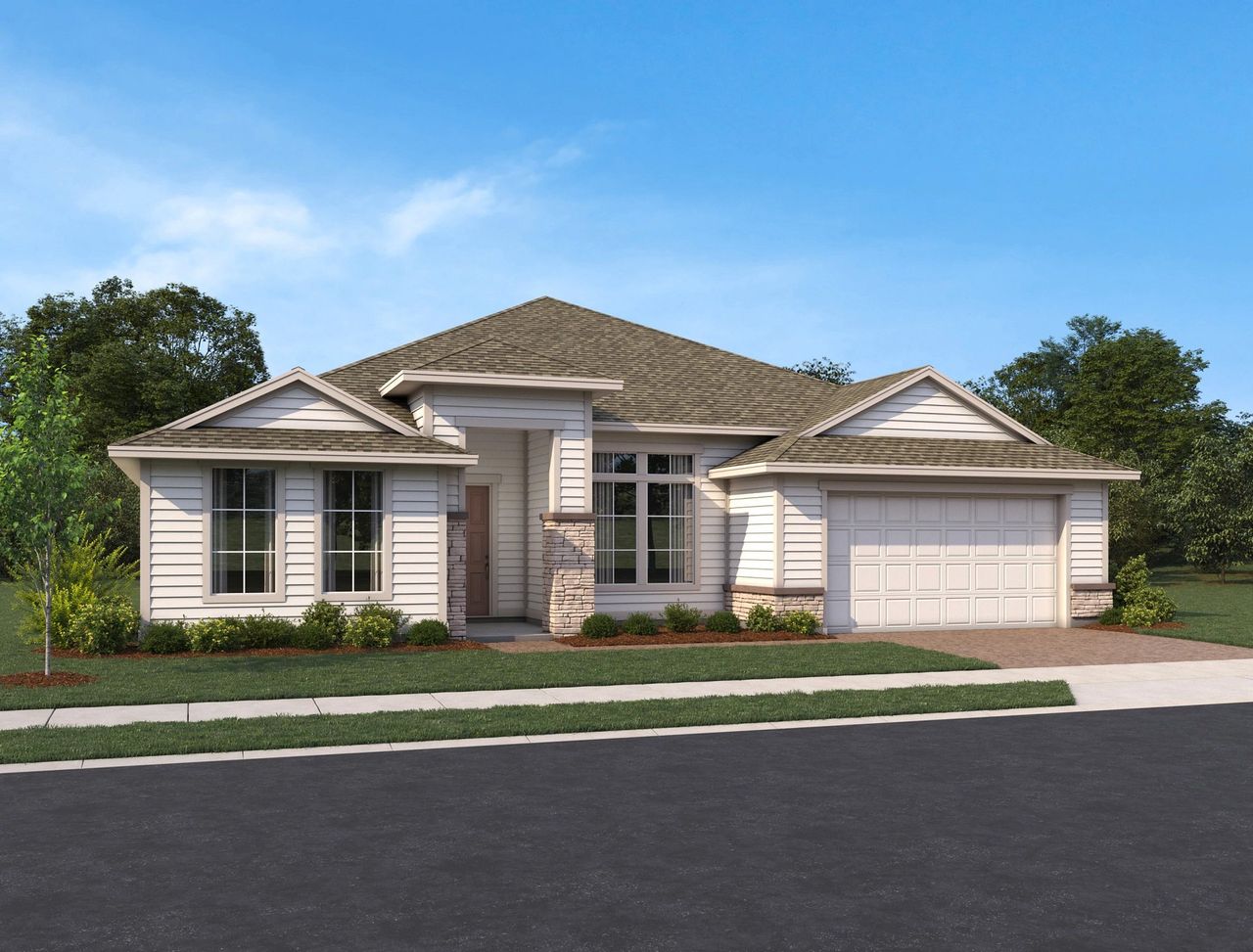 Representative exterior photo of a completed home built from the Carolina by Ashton Woods in Ardisia Park, New Smyrna Beach, FL (Image 2).