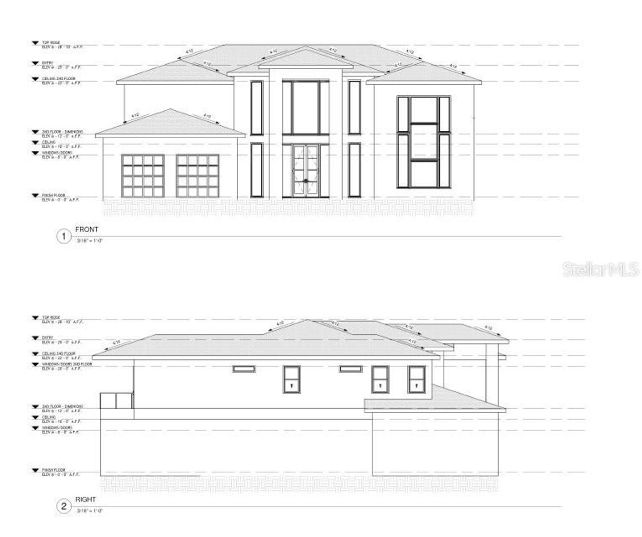 Exterior rendering of this home design in , Windermere, FL (Image 2).