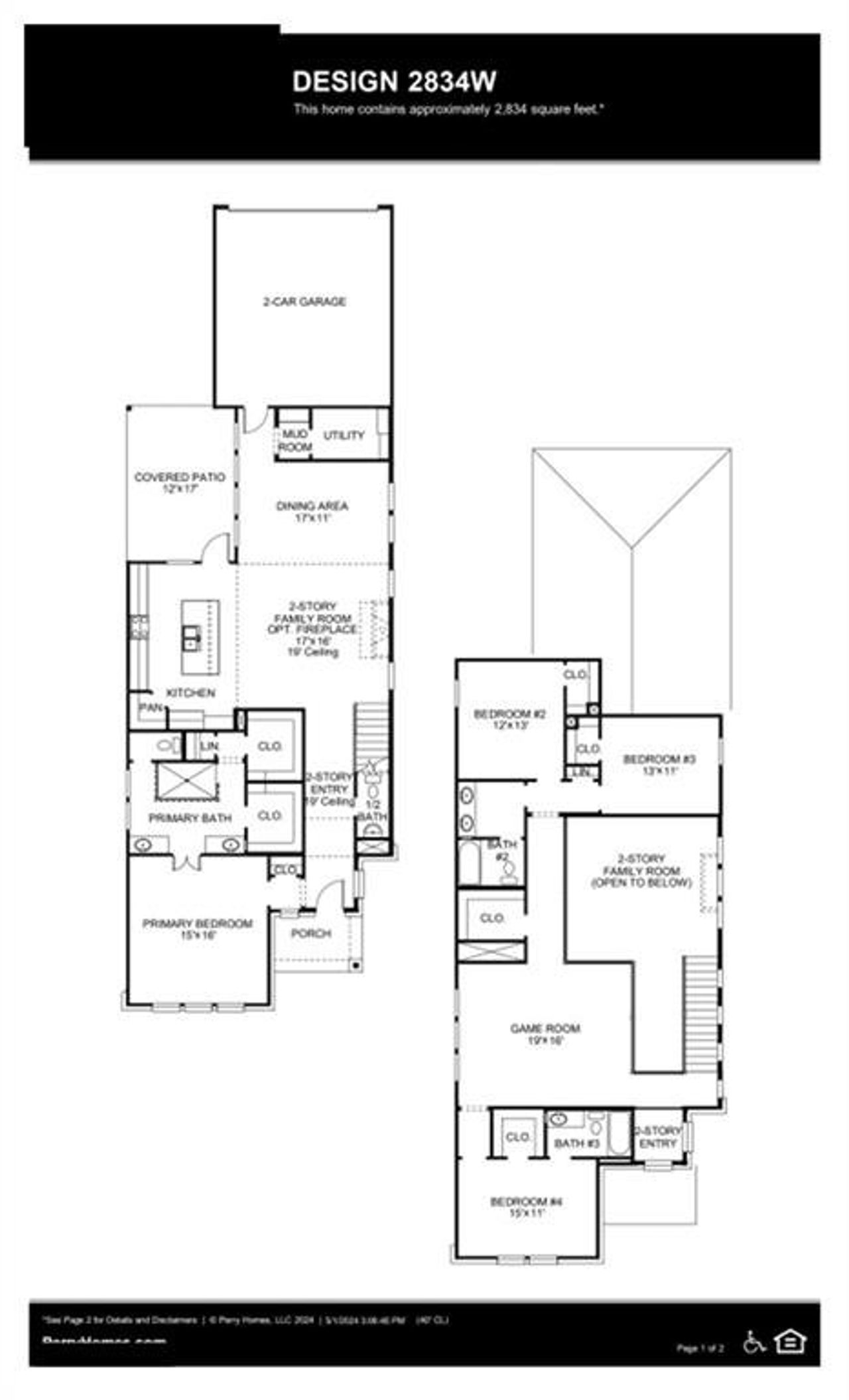 2D floor plan layout of this home in Avondale 40', Rockwall, TX (Image 2). 2D floor plan layout of this home in Avondale 40', Rockwall, TX (Image 2).