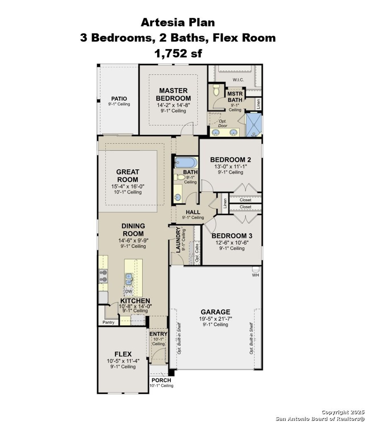 2D floor plan layout of this home in Hunter's Ranch, San Antonio, TX (Image 2). 2D floor plan layout of this home in Hunter's Ranch, San Antonio, TX (Image 2).