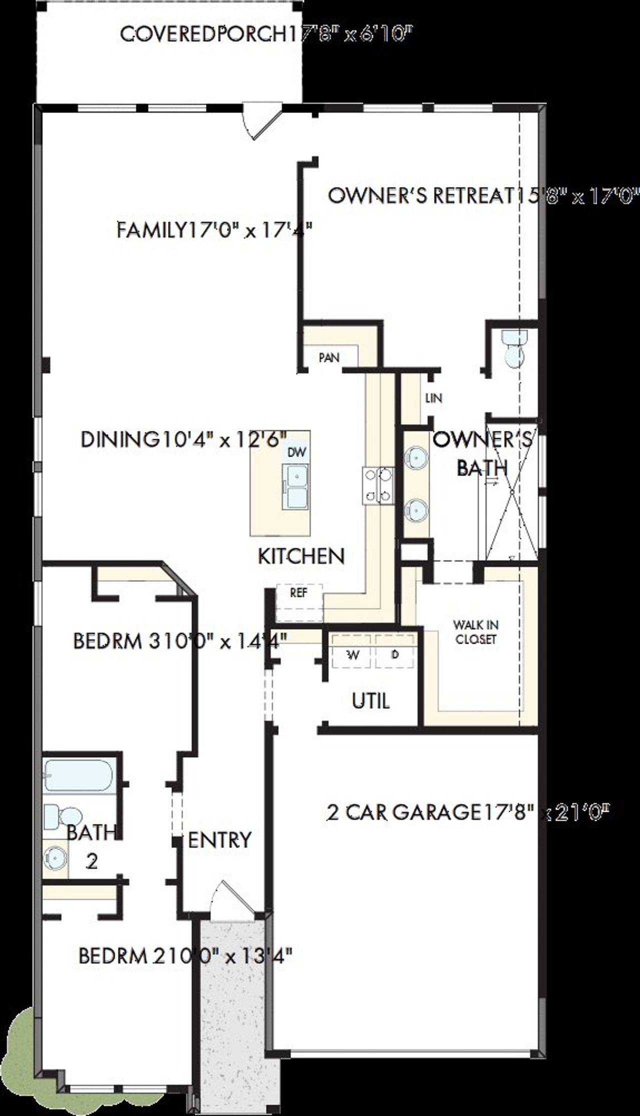 2D floor plan layout of this home in Mayfair - Select Classic Series, New Braunfels, TX (Image 2). 2D floor plan layout of this home in Mayfair - Select Classic Series, New Braunfels, TX (Image 2).
