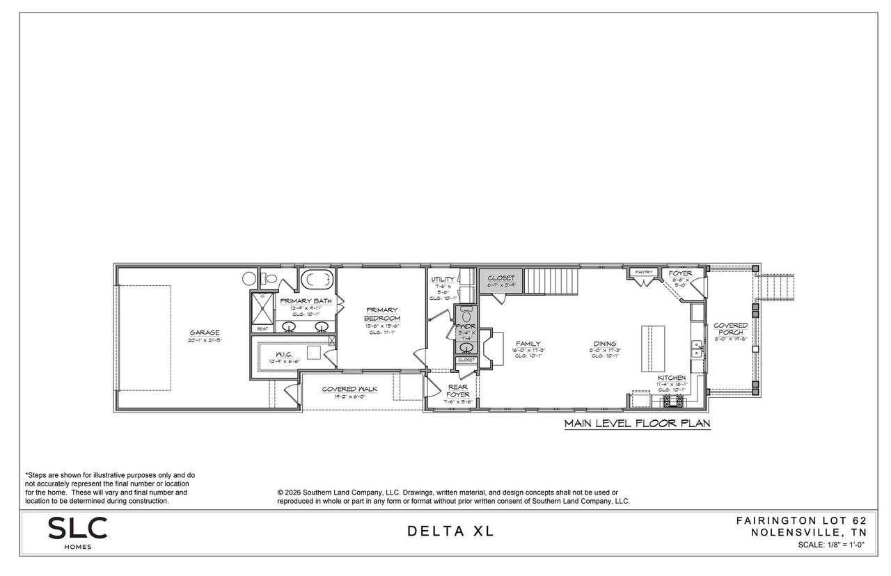 2D floor plan layout of this home in Fairington, Nolensville, TN (Image 2).