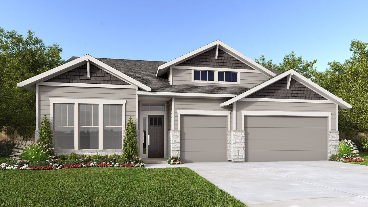 Representative exterior photo of a completed home built from the 2929J by Perry Homes in Hyland Trail, Green Cove Springs, FL (Image 2).