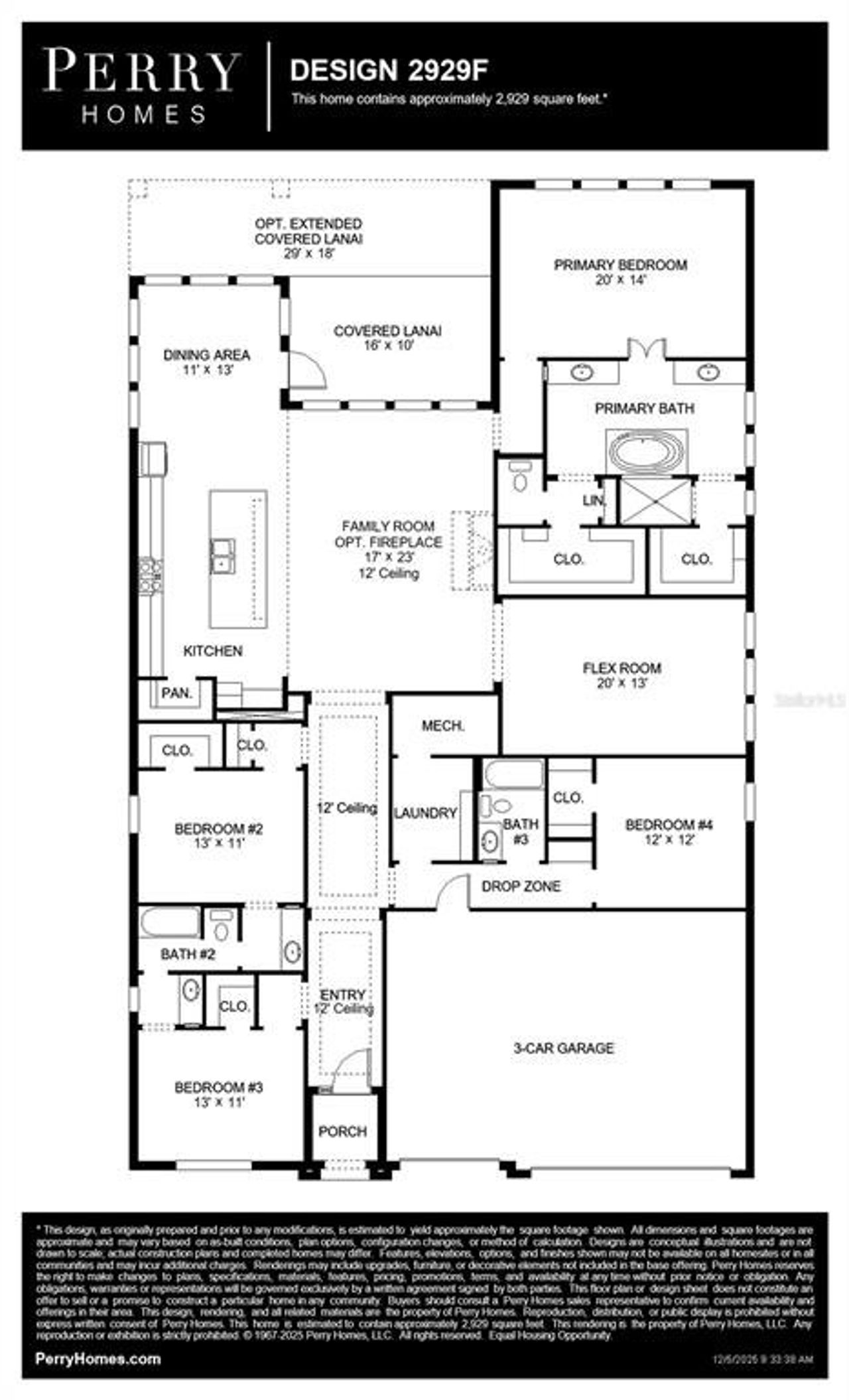 2D floor plan layout of this home in Reserve at Berry Bay, Wimauma, FL (Image 2).