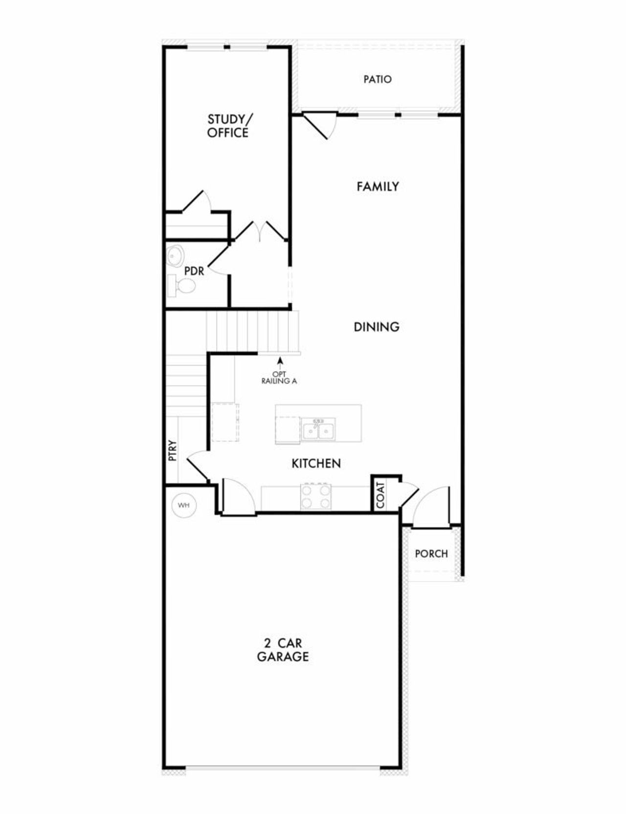 2D floor plan layout of this home in Main Street Village, Mansfield, TX (Image 2). 2D floor plan layout of this home in Main Street Village, Mansfield, TX (Image 2).