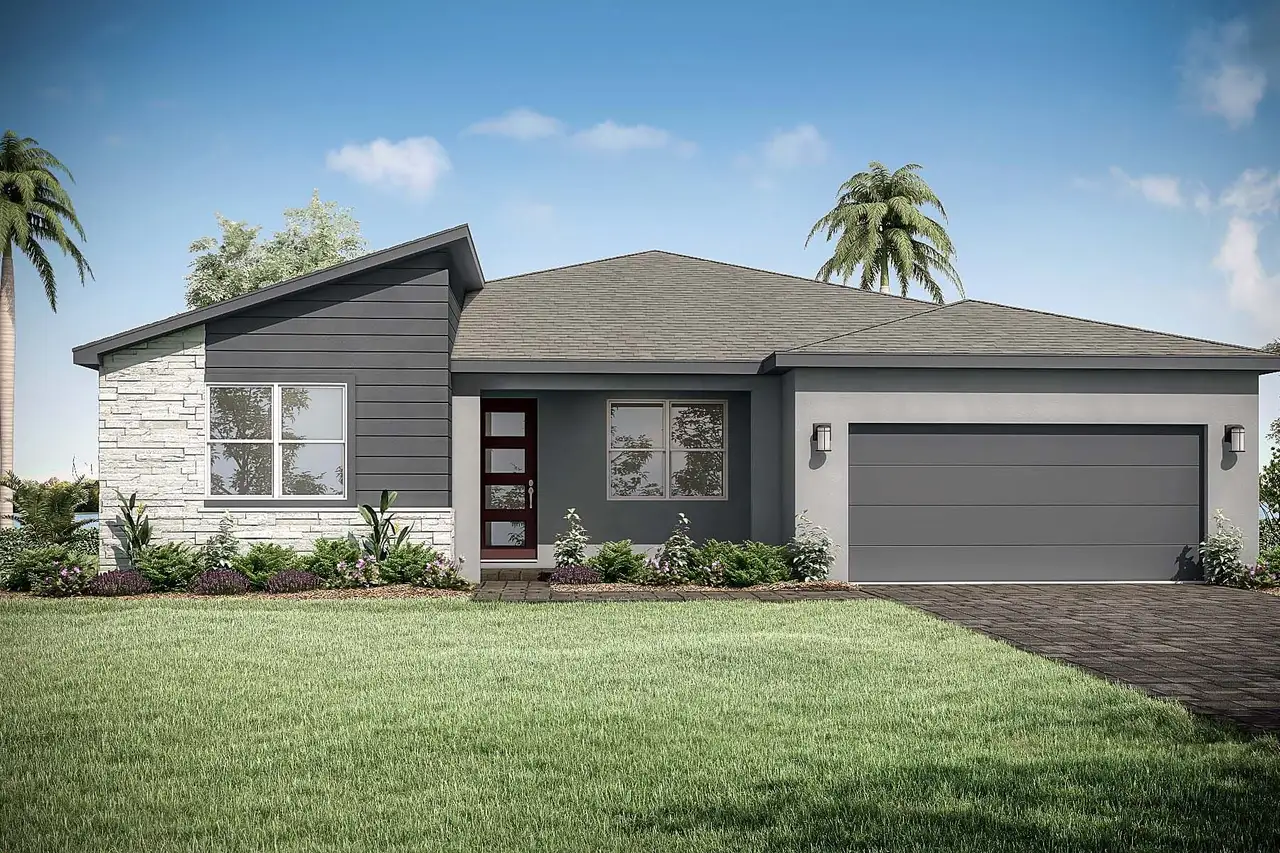 Representative exterior photo of a completed home built from the Citron by Mattamy Homes in Tradition, Port St. Lucie, FL (Image 2).