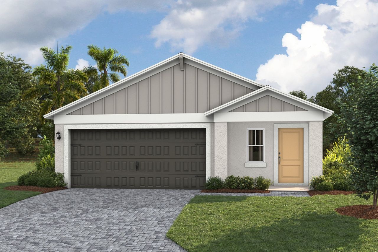 Representative exterior photo of a completed home built from the Magenta by Casa Fresca Homes in Pasadena Ridge, Zephyrhills, FL (Image 2).