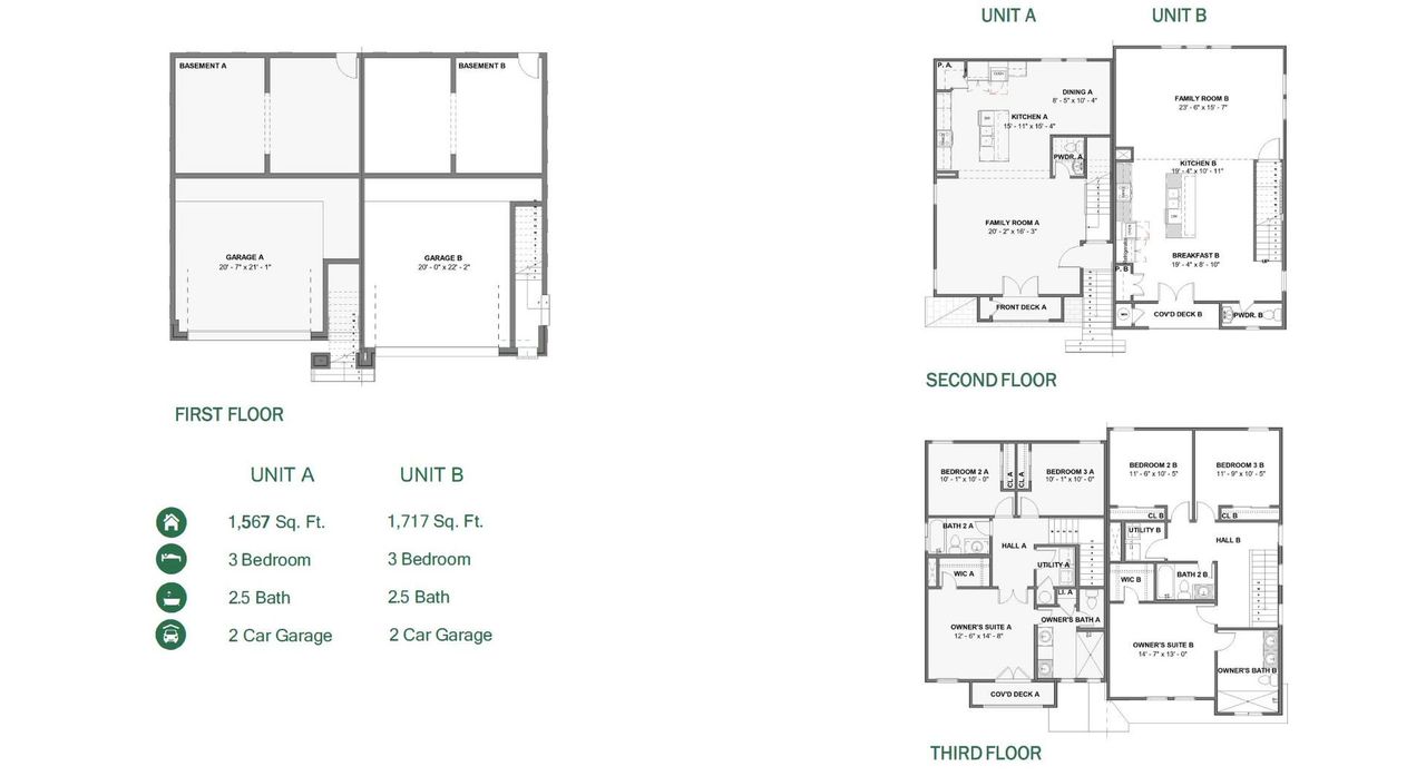 2D floor plan layout of this home in Townsen Landing, Humble, TX (Image 2).