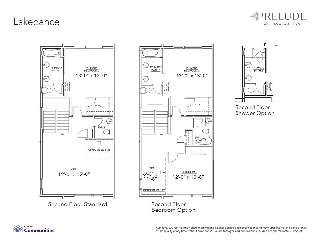 2D floor plan layout for the C: Lakedance by Koelbel and Company in Prelude at TAVA Waters, Denver, CO (Image 2). 2D floor plan layout for the C: Lakedance by Koelbel and Company in Prelude at TAVA Waters, Denver, CO (Image 2).