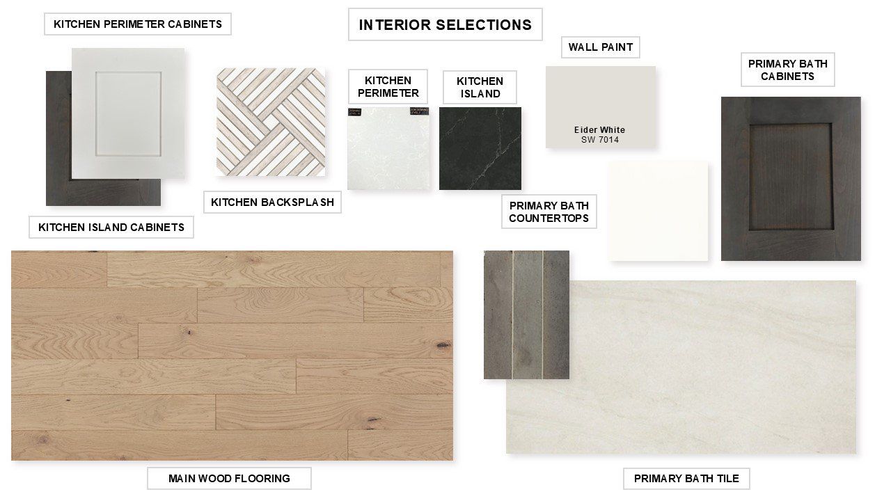 Sample of building materials used in homes in Lakewood Village 70'/90', Lakewood Village (Image 2). Sample of building materials used in homes in Lakewood Village 70'/90', Lakewood Village (Image 2).