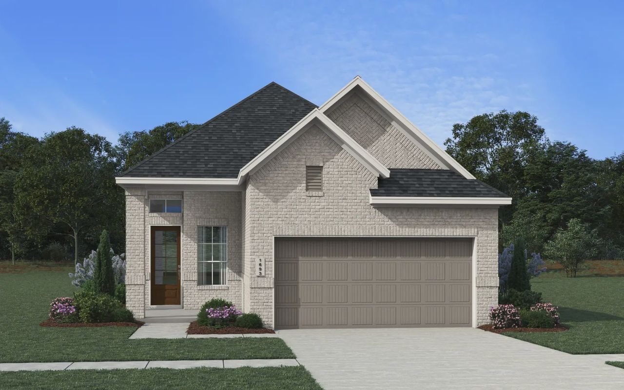 Representative exterior photo of a completed home built from the Toronto by Chesmar Homes in Elyson 60's, Katy, TX (Image 2).