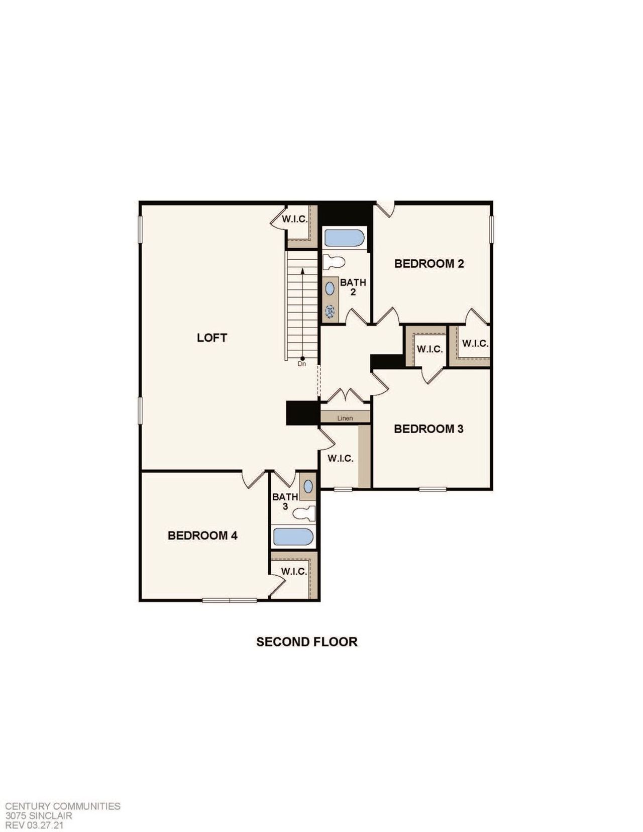2D floor plan layout of this home in Country Creek, Mont Belvieu, TX (Image 2).