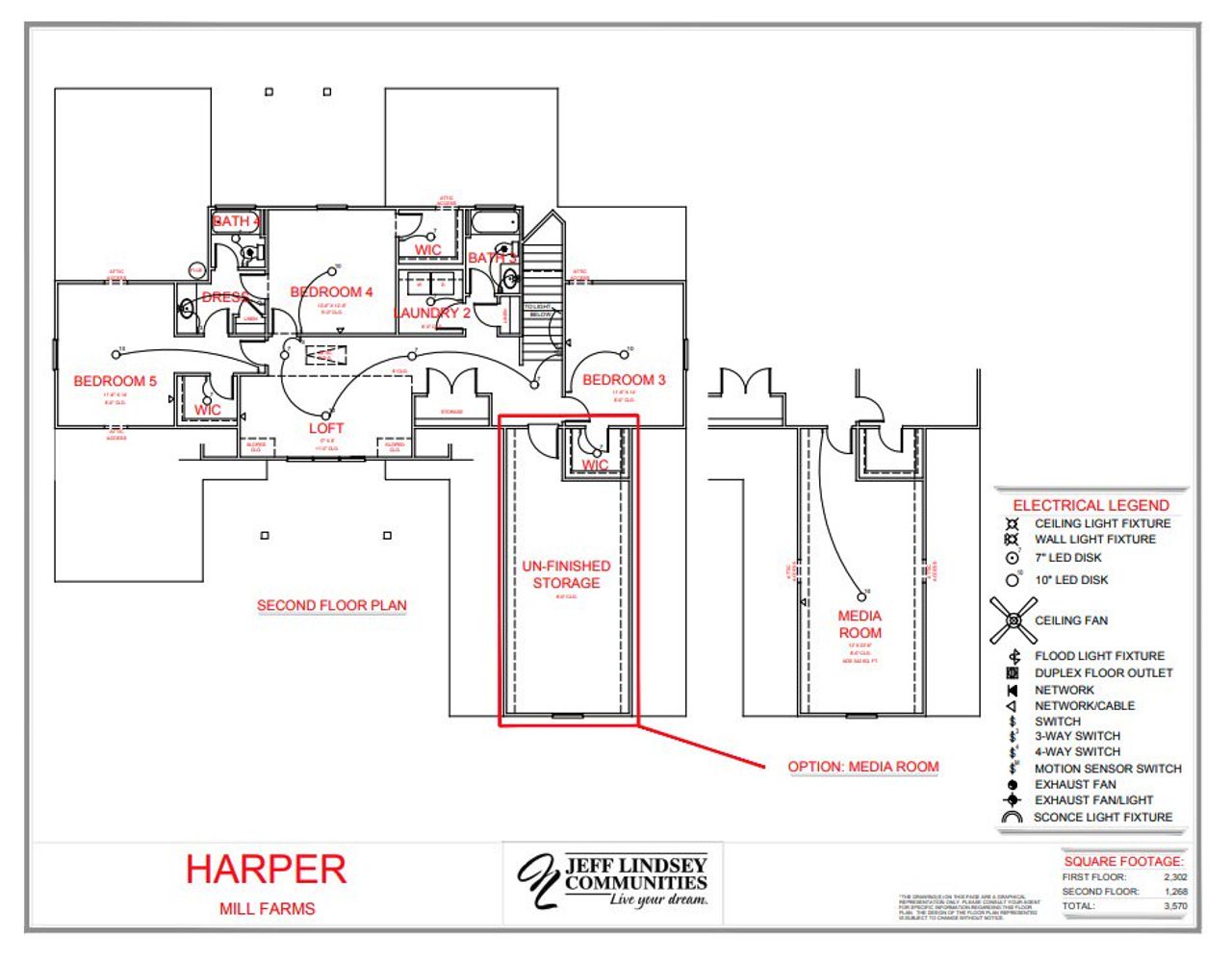 2D floor plan layout for the Harper F by Jeff Lindsey Communities in Mill Farms, Peachtree City, GA (Image 2). 2D floor plan layout for the Harper F by Jeff Lindsey Communities in Mill Farms, Peachtree City, GA (Image 2).