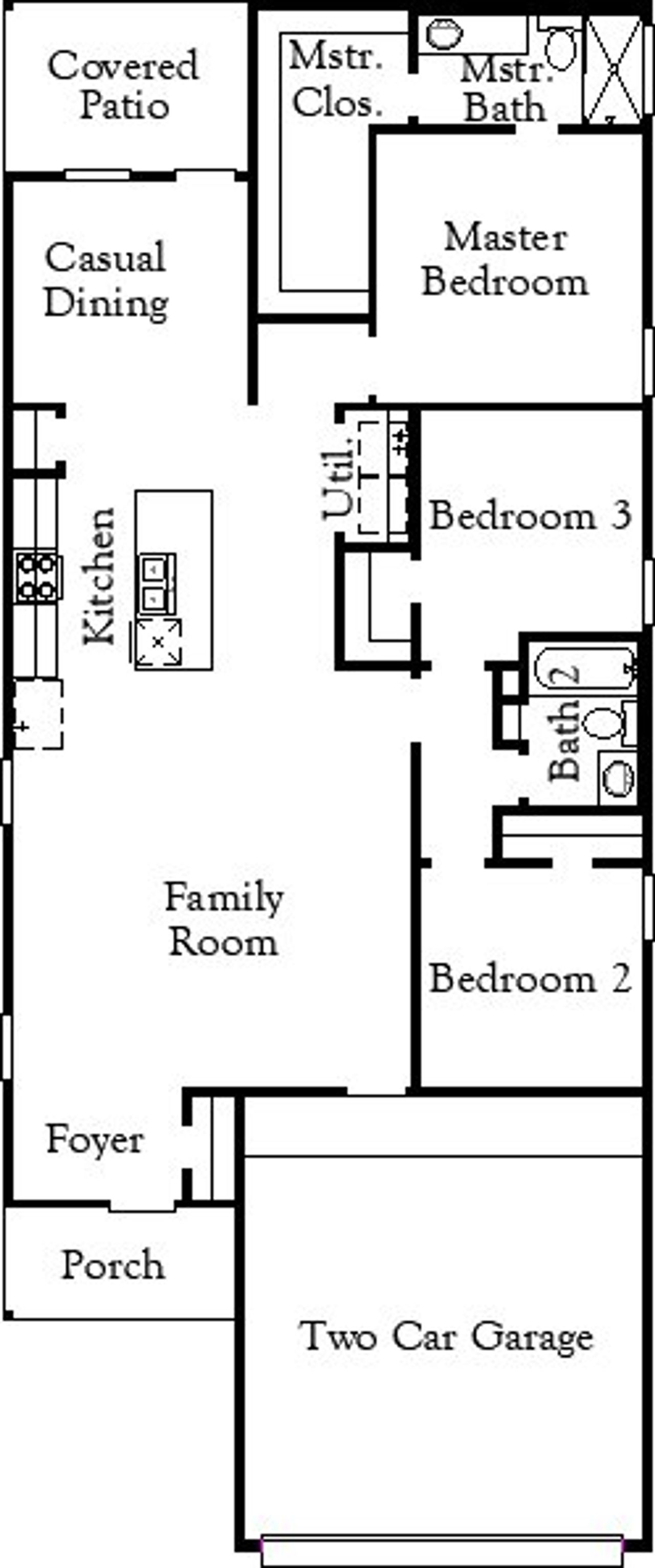 2D floor plan layout of this home in The Parklands, Schertz, TX (Image 2). 2D floor plan layout of this home in The Parklands, Schertz, TX (Image 2).