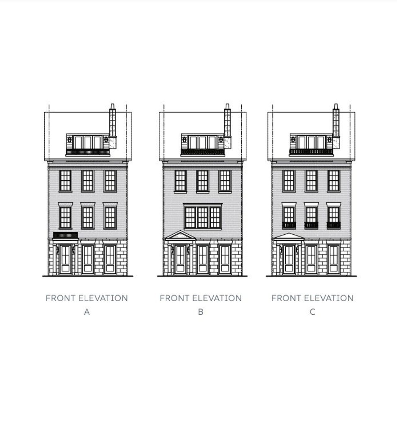 Representative rendering of the exterior for the Park Lane by Blue River Development (Image 2).