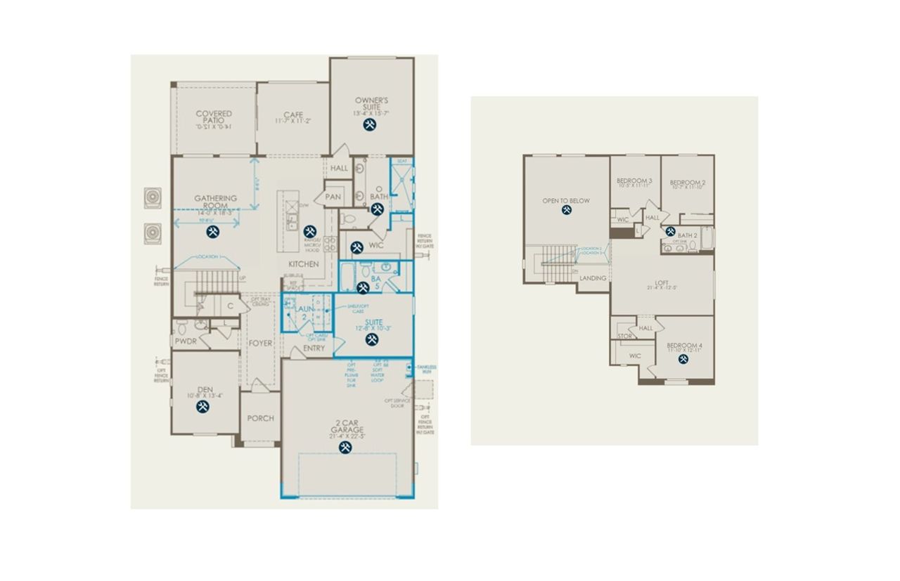 2D floor plan layout of this home in Artisan at Asante, Surprise, AZ (Image 2). 2D floor plan layout of this home in Artisan at Asante, Surprise, AZ (Image 2).