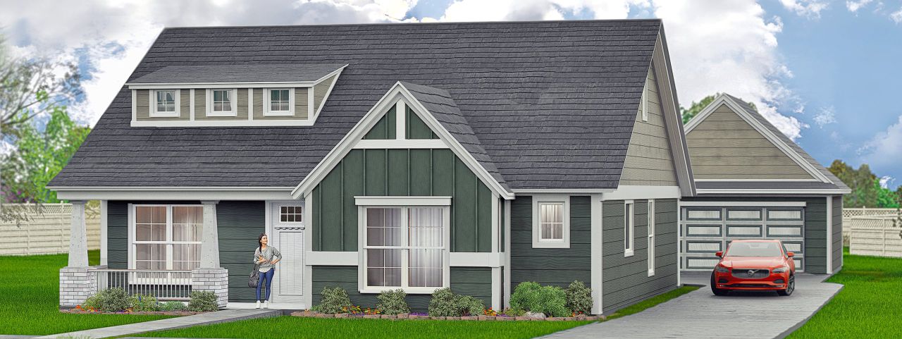 Representative exterior photo of a completed home built from the Jennifer by Heritage Towne in Heritage Towne, Midlothian, TX (Image 2).