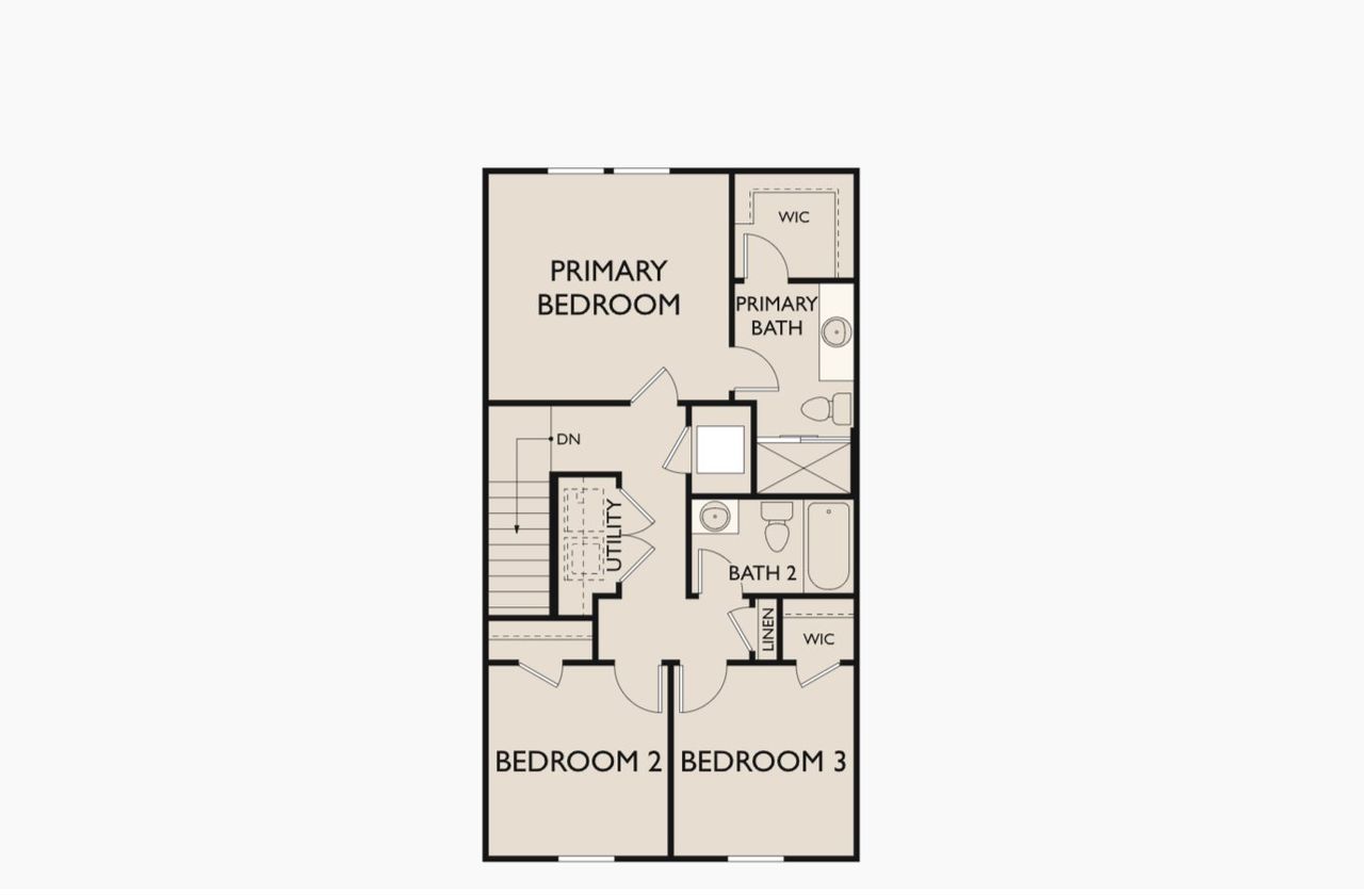 2D floor plan layout of this home in Pinckney Place, North Charleston, SC (Image 2).