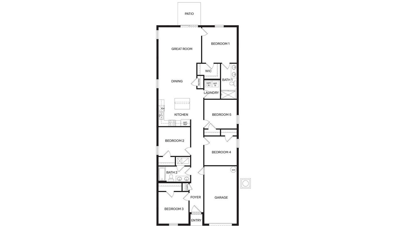 2D floor plan layout of this home in Leoma's Landing, Lake Wales, FL (Image 2). 2D floor plan layout of this home in Leoma's Landing, Lake Wales, FL (Image 2).