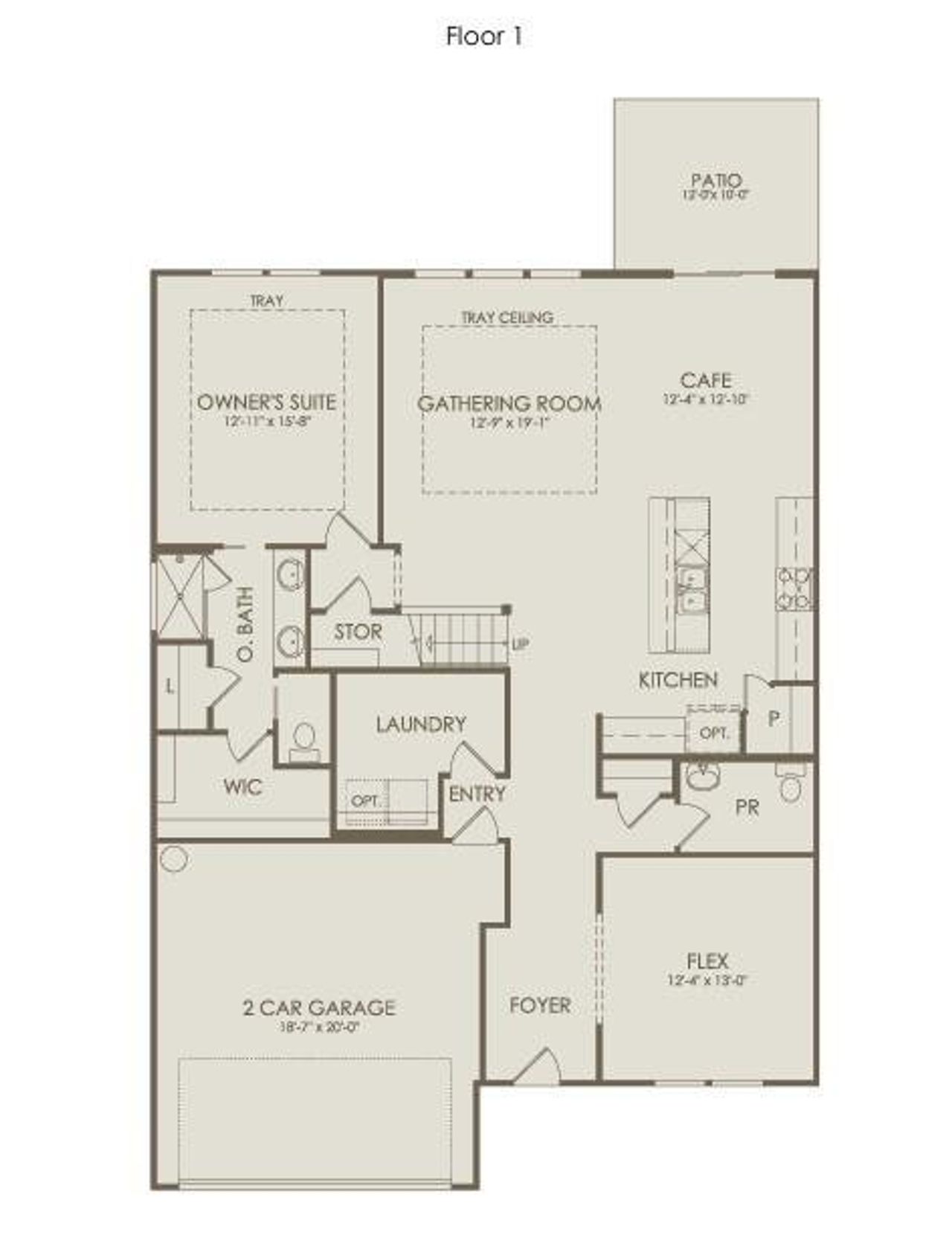 2D floor plan layout of this home in Linden Grove, Powder Springs, GA (Image 2).
