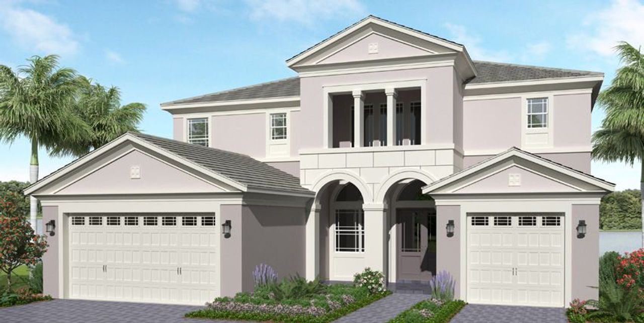 Representative exterior photo of a completed home built from the Kestrel by Minto Communities in Westlake, Westlake, FL (Image 2).