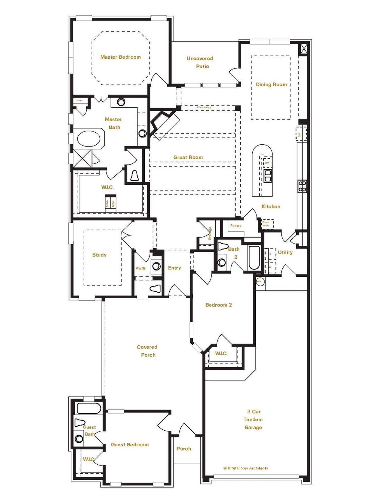 Bordeaux Floor Plan in Ranches at Creekside, Boerne | Sitterle Homes
