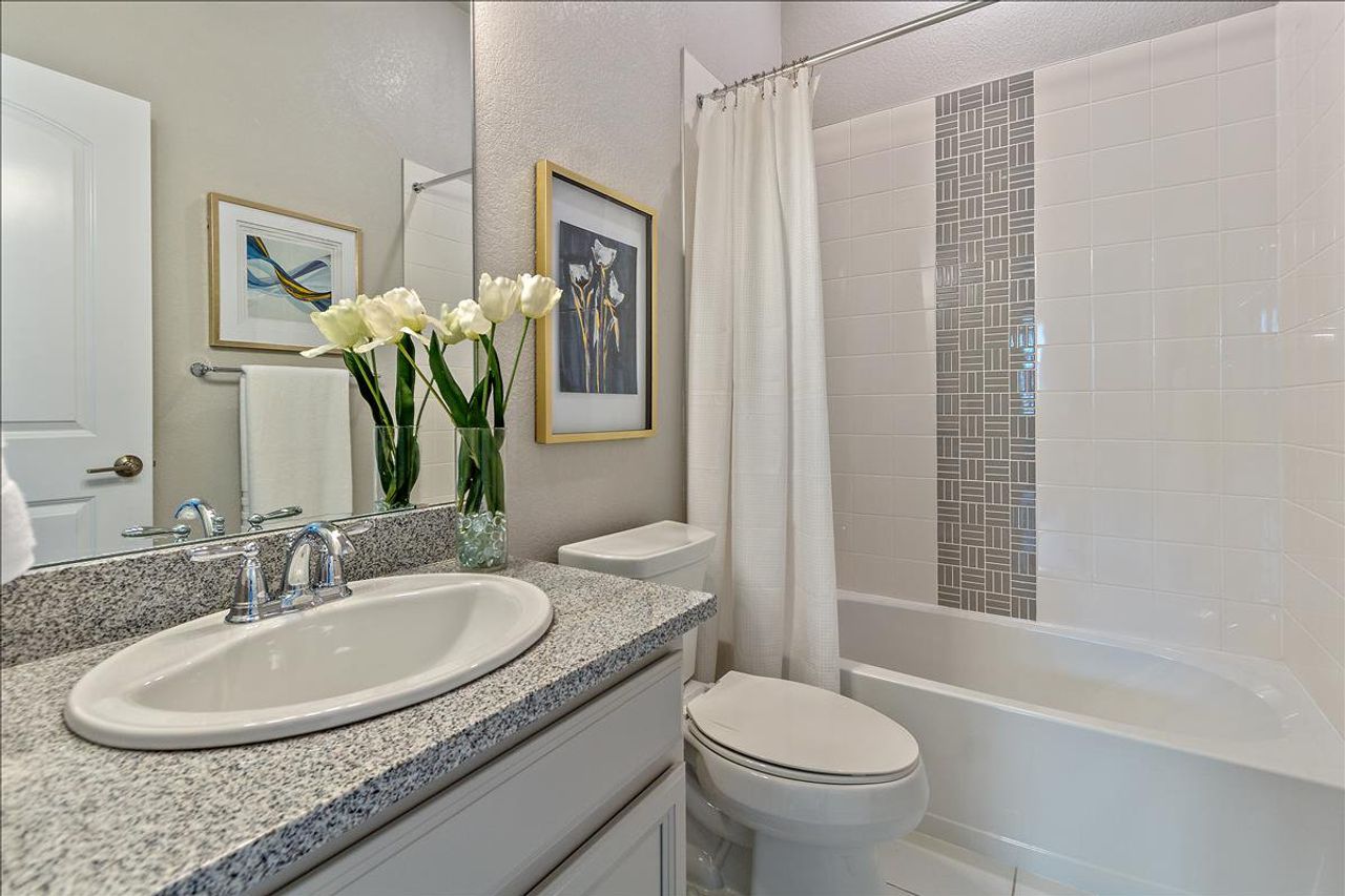 Representative furnished interior of a home built from the The Brookpark by David Weekley Homes in Painted Prairie Cottage, Aurora (Image 2).