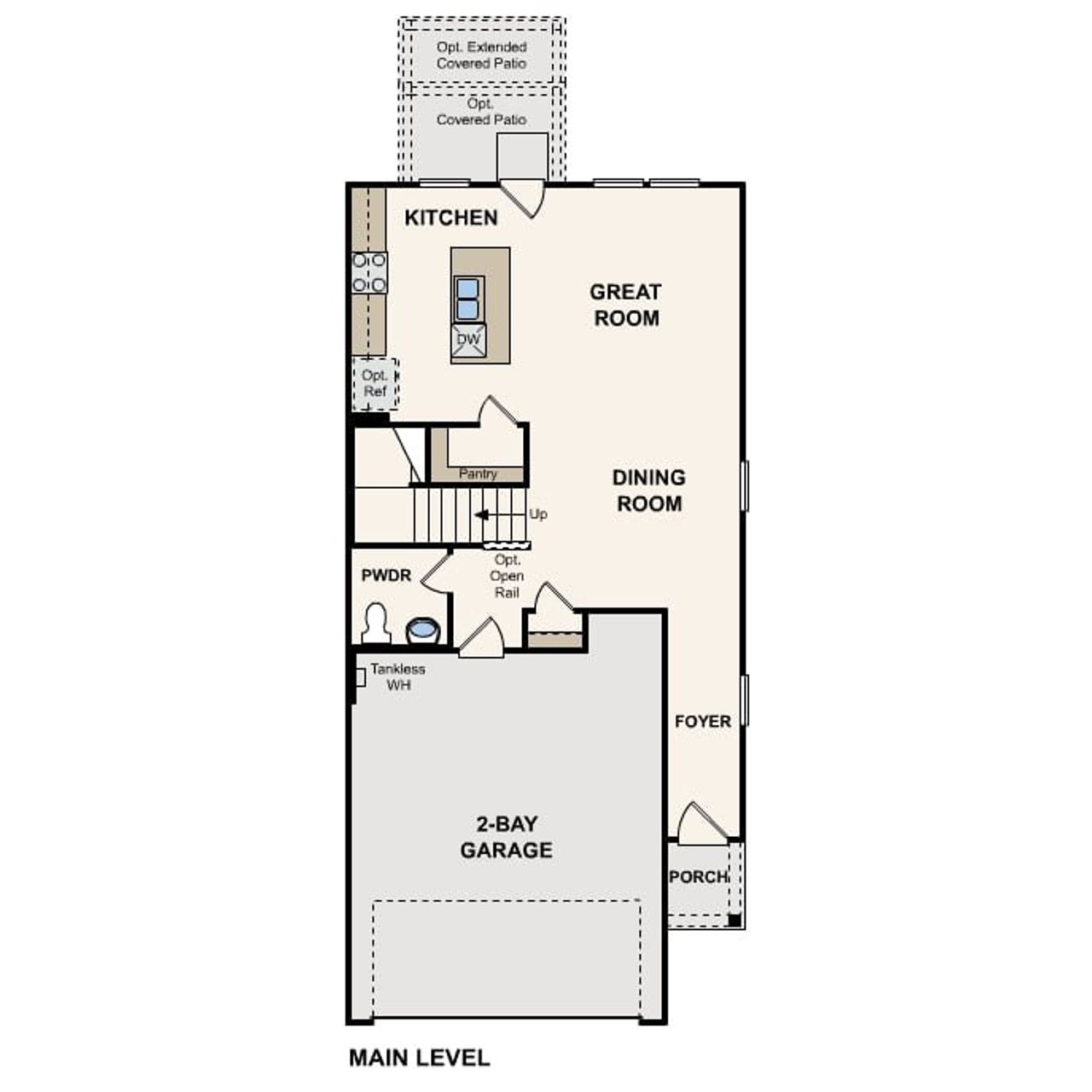 2D floor plan layout of this home in Lakes at Black Oak, Magnolia, TX (Image 2).