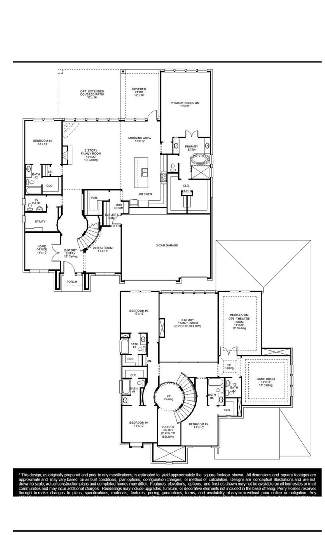 2D floor plan layout of this home in Jubilee, Hockley, TX (Image 2).